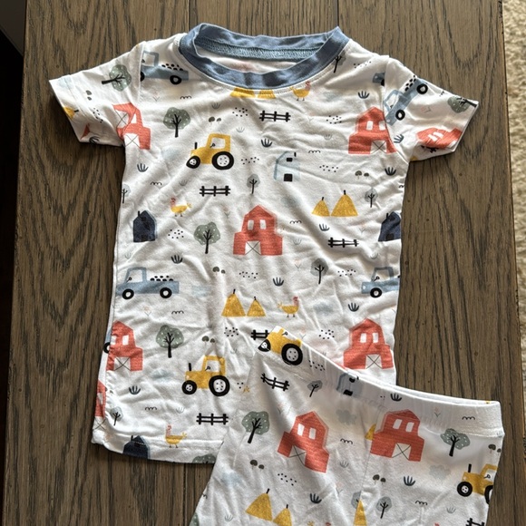 Stitchy Fish Farmer In The Dell Babmboo Short Set - Picture 3 of 4